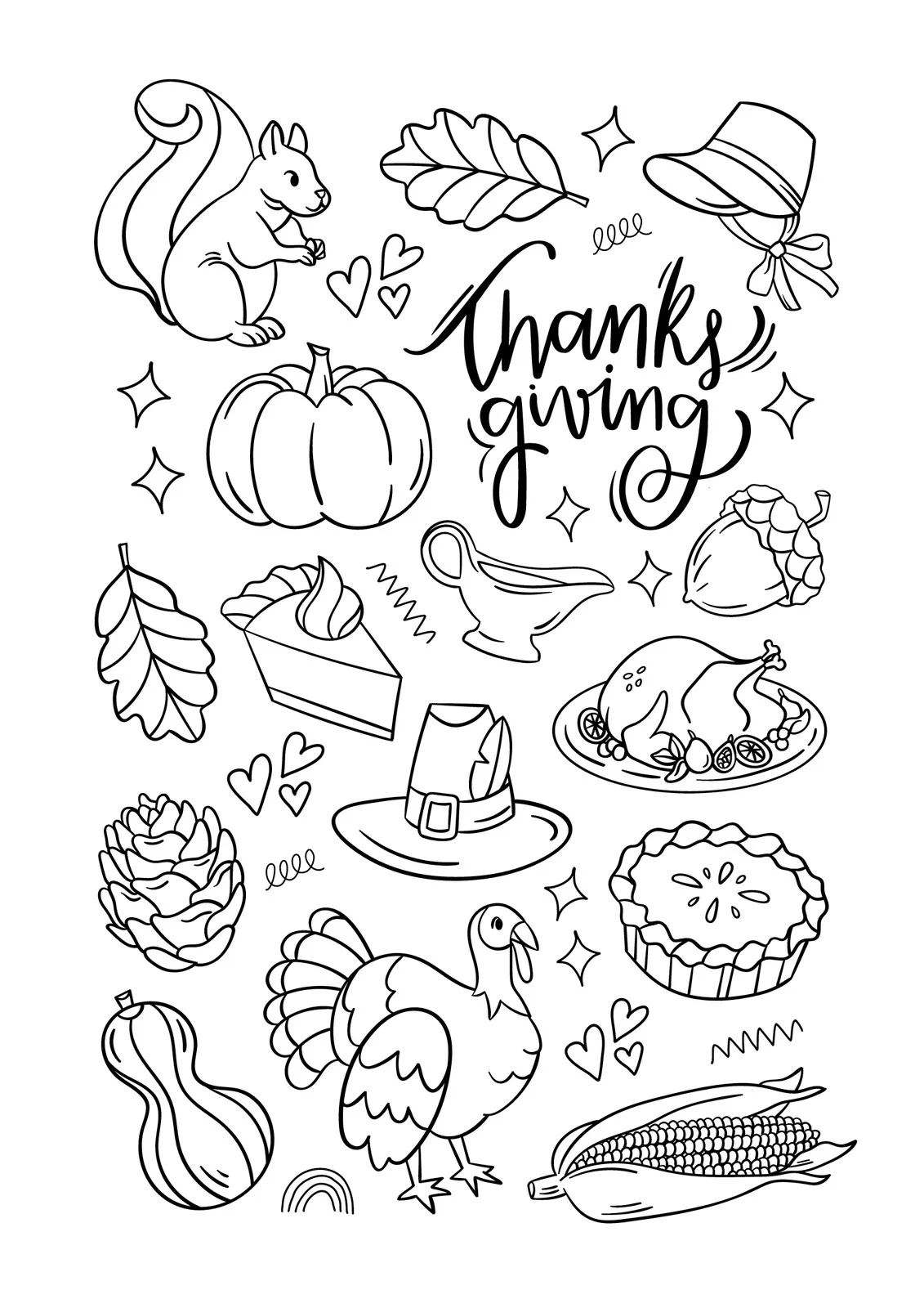 Thanksgiving Free Worksheets Printable
