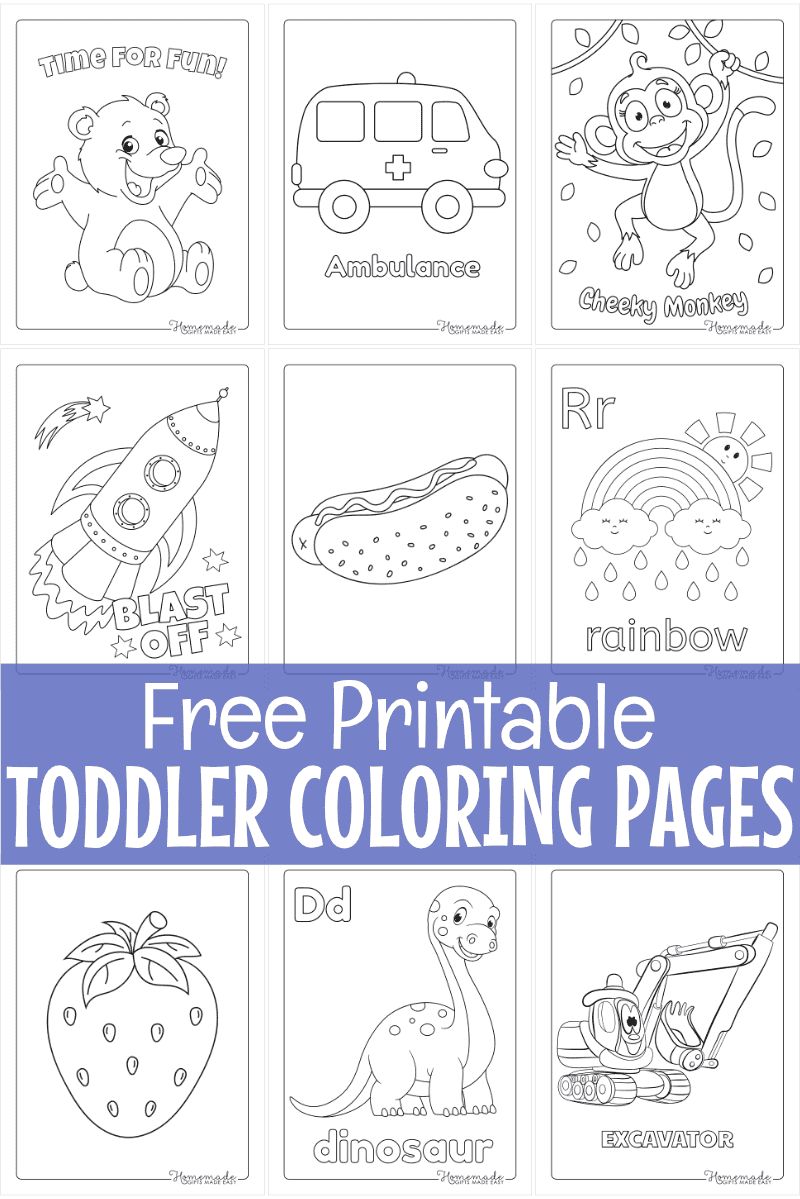 Printable Coloring Pages For Toddlers