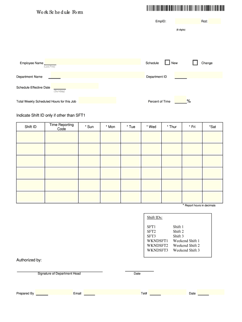 A Printable Form For Hours Worked