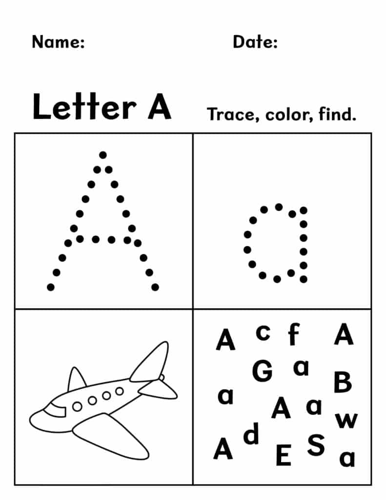Prek Printable Worksheets