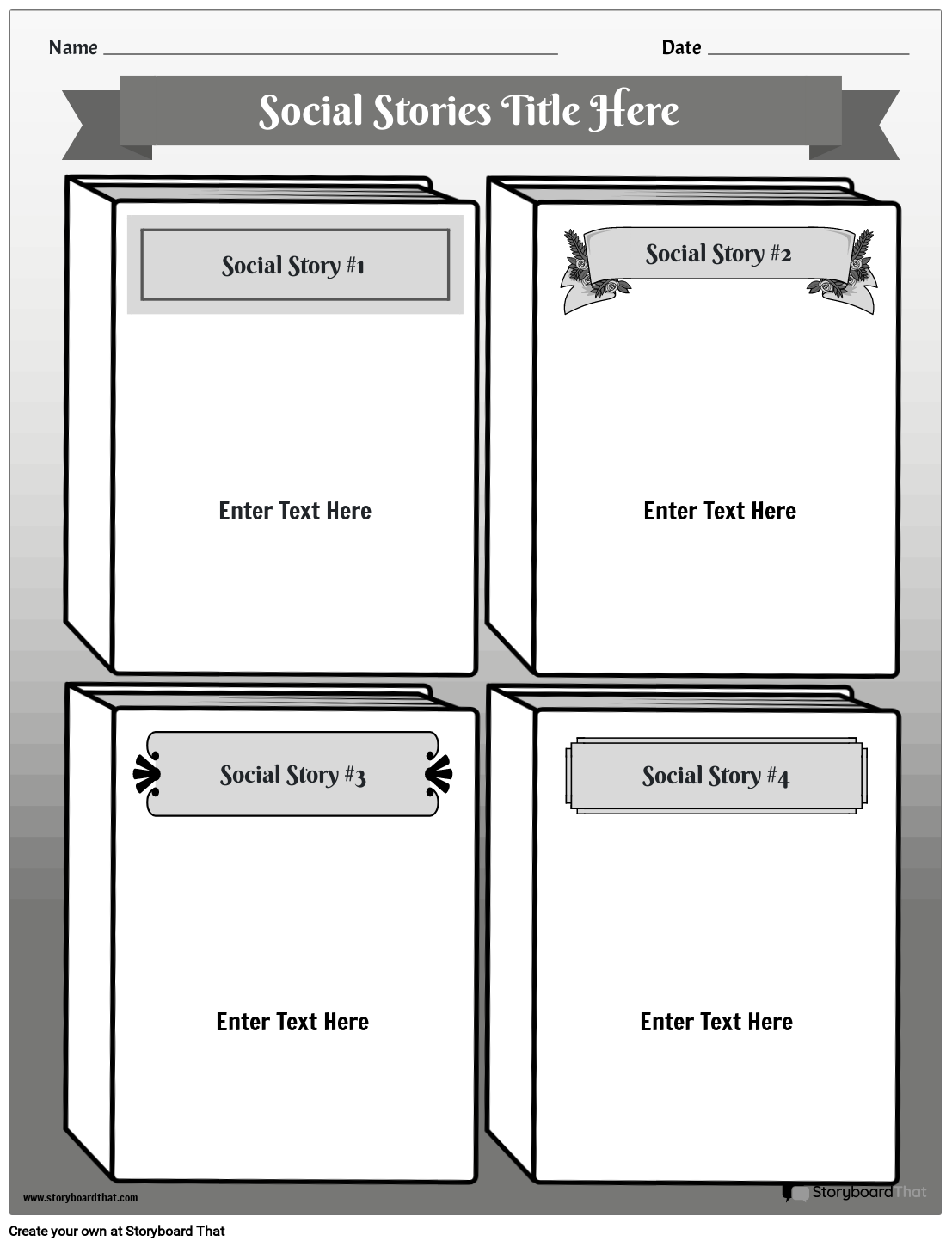 Free Social Story Templates Create amp Customize Easily