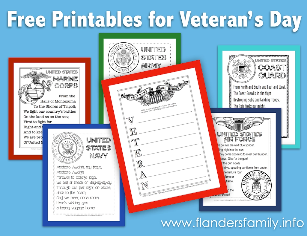 Free Veteran s Day Printables Flanders Family Home Life
