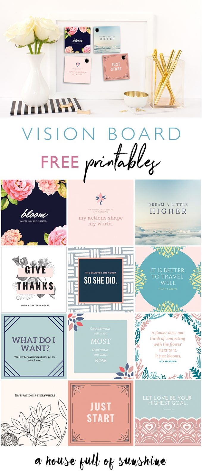 Free Printable Vision Board Pictures Pdf