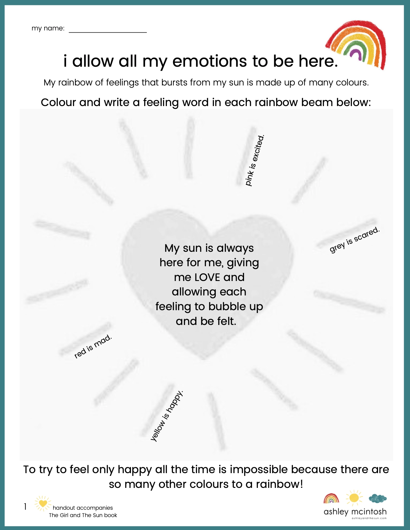 Free Worksheets On Kindness amp Self Regulation For Parents 