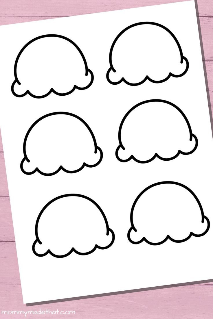 Fun Ice Cream Cone Templates For Crafts amp Coloring