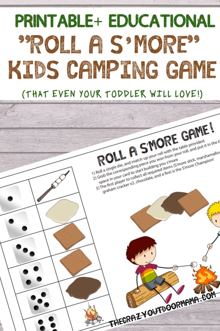 Fun Printable S more Camping Game That Even Toddlers Can Play 