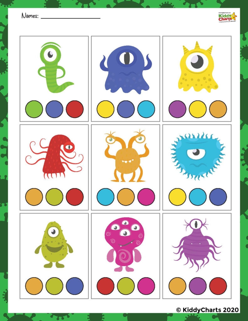 Germ Activity For Kids Free Worksheets Kiddycharts 