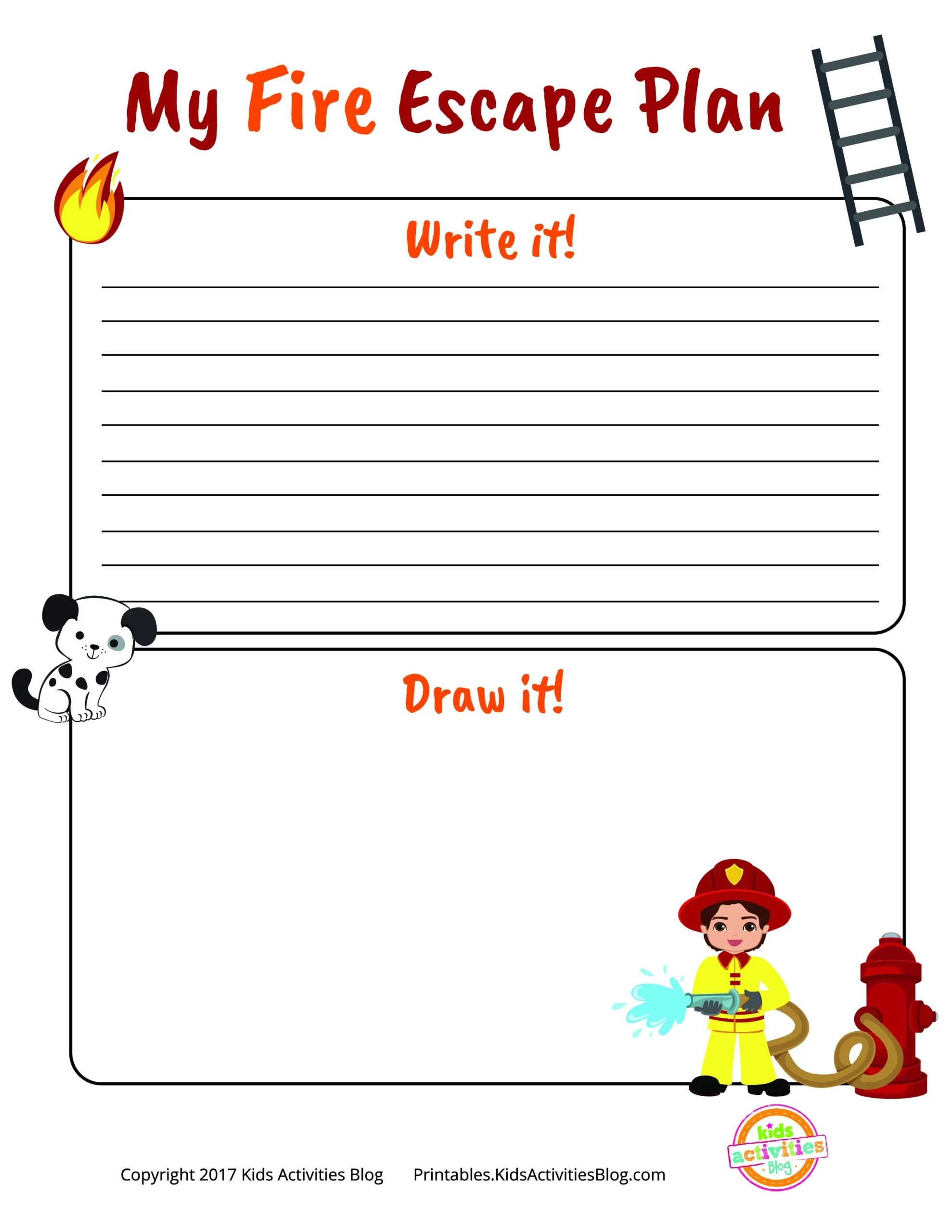 Free Printable Fire Escape Plan Template