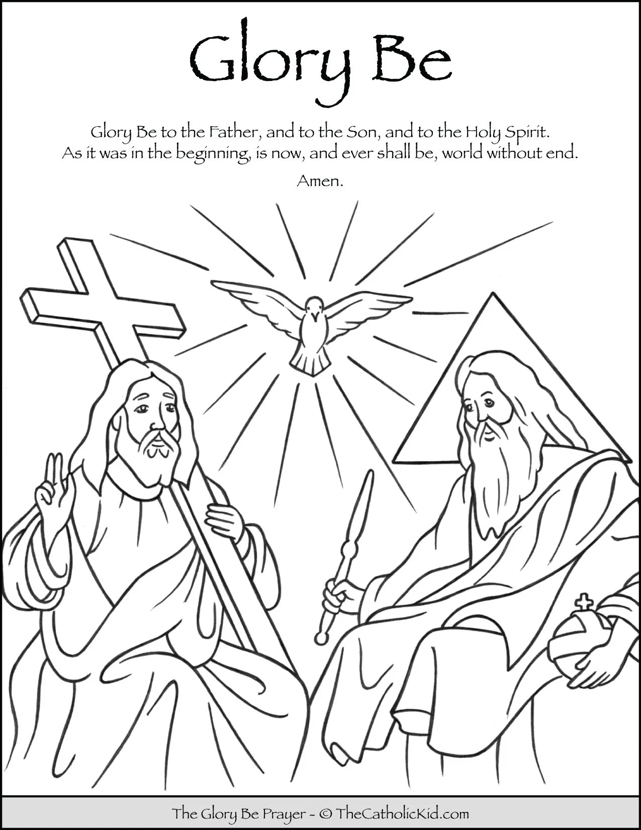 Free Prayer Coloring Printables Sheets