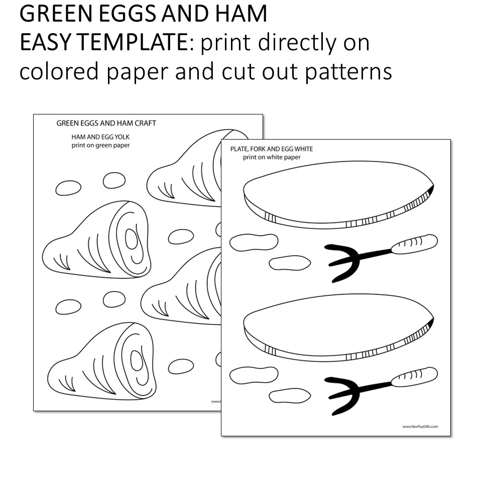 Green Eggs And Ham Craft Non Toy Gifts