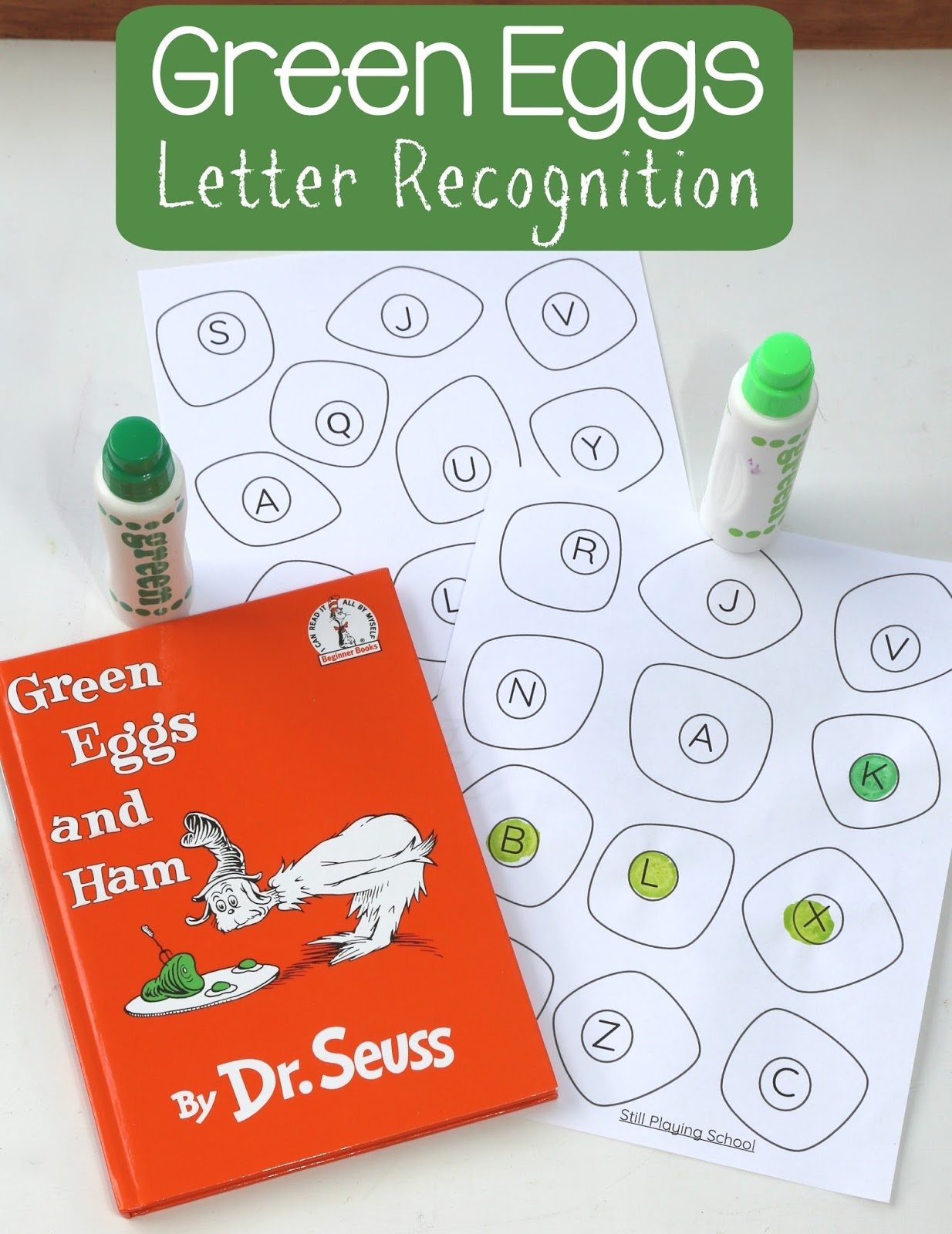 Green Eggs And Ham Template Printable