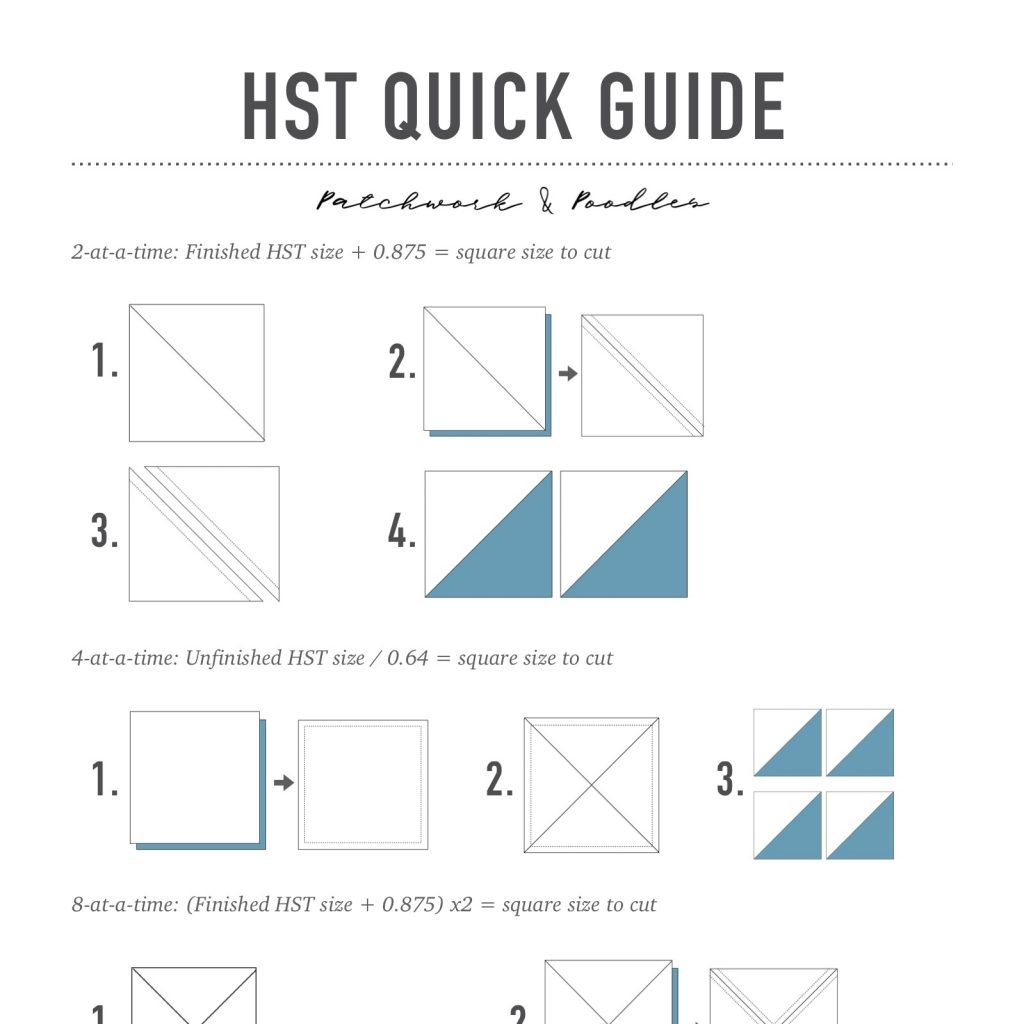 Printable Half Square Triangle Paper