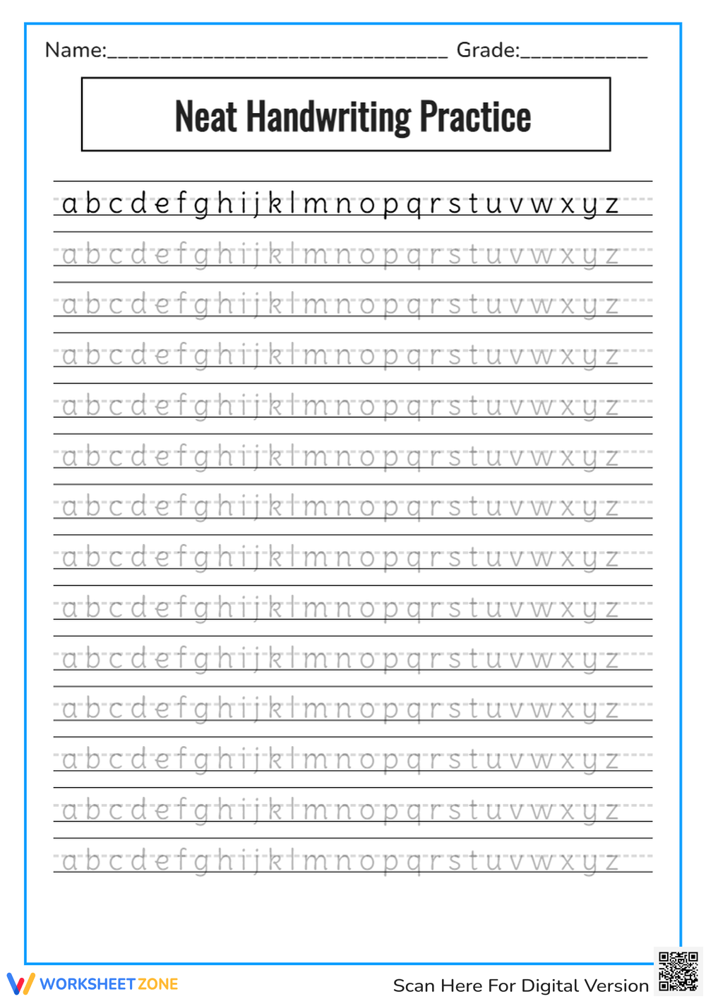 Handwriting Worksheets amp Printable