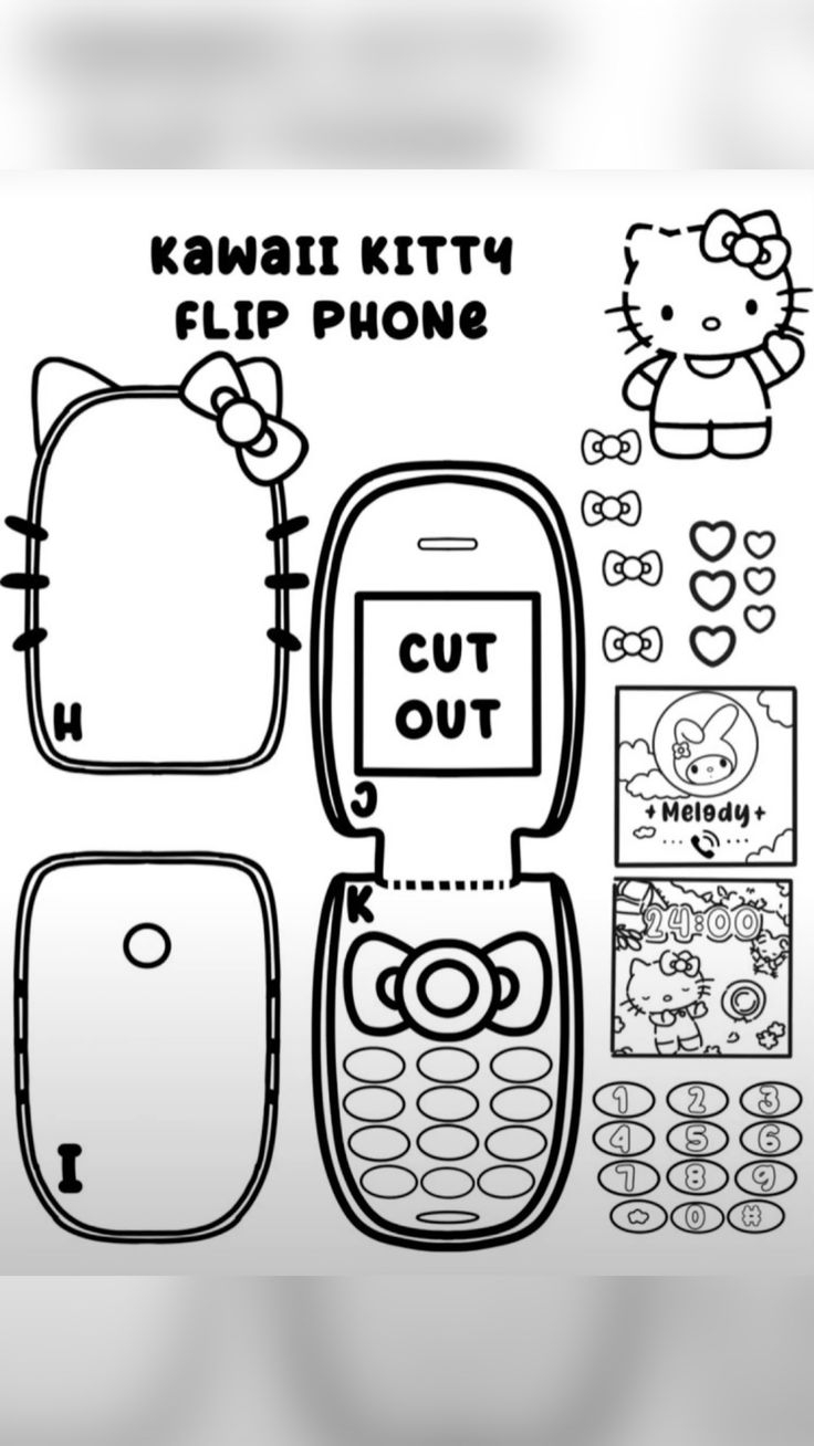 Hello Kitty Flip Phone