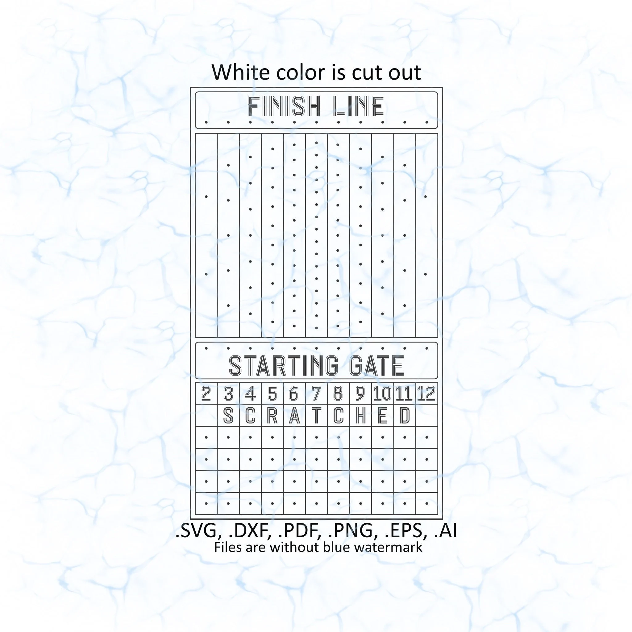 Horse Racing Board Game Svg Vector Pdf Dxf Ai Eps Png Files 