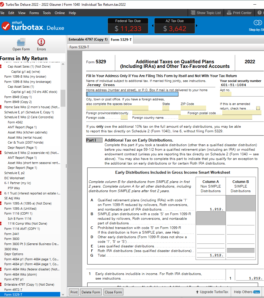 Irs Form 5329 2022 Instructions