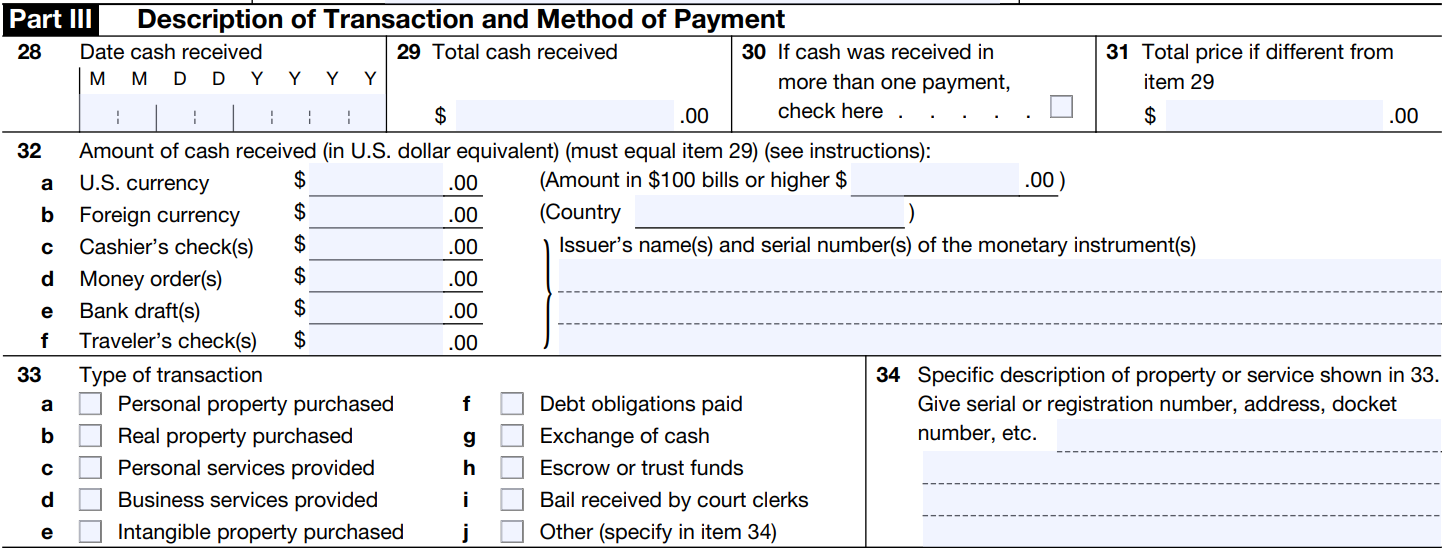 Irs Form Over 10000 Cash