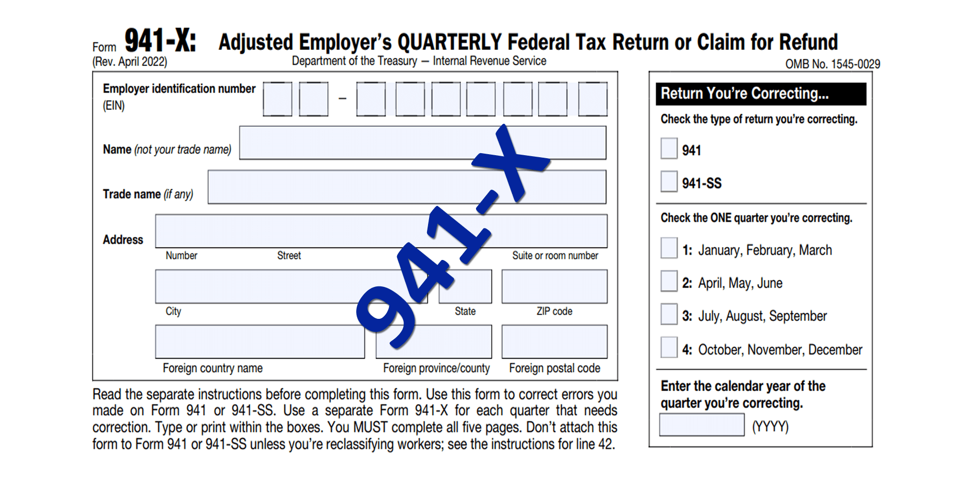 How To File IRS Form 941 X Instructions amp ERC Guidelines