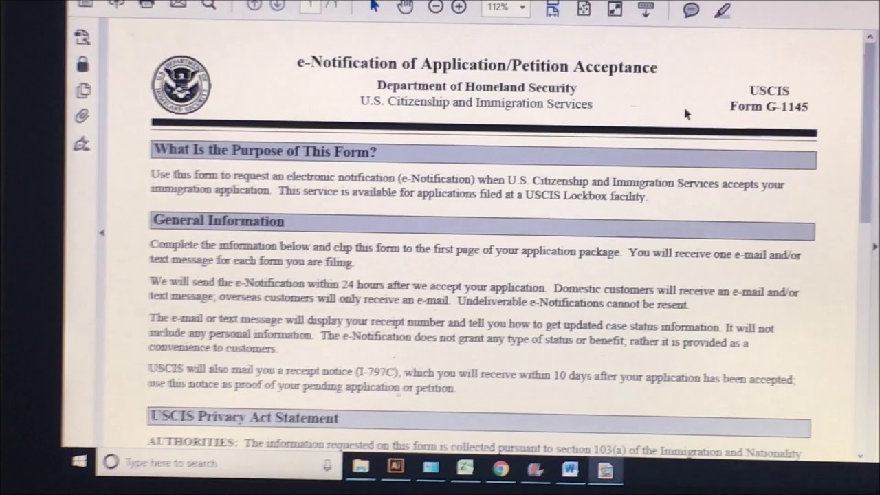 How To Fill Out Form G 1145 And What Is The Use Or Purpose Of This 