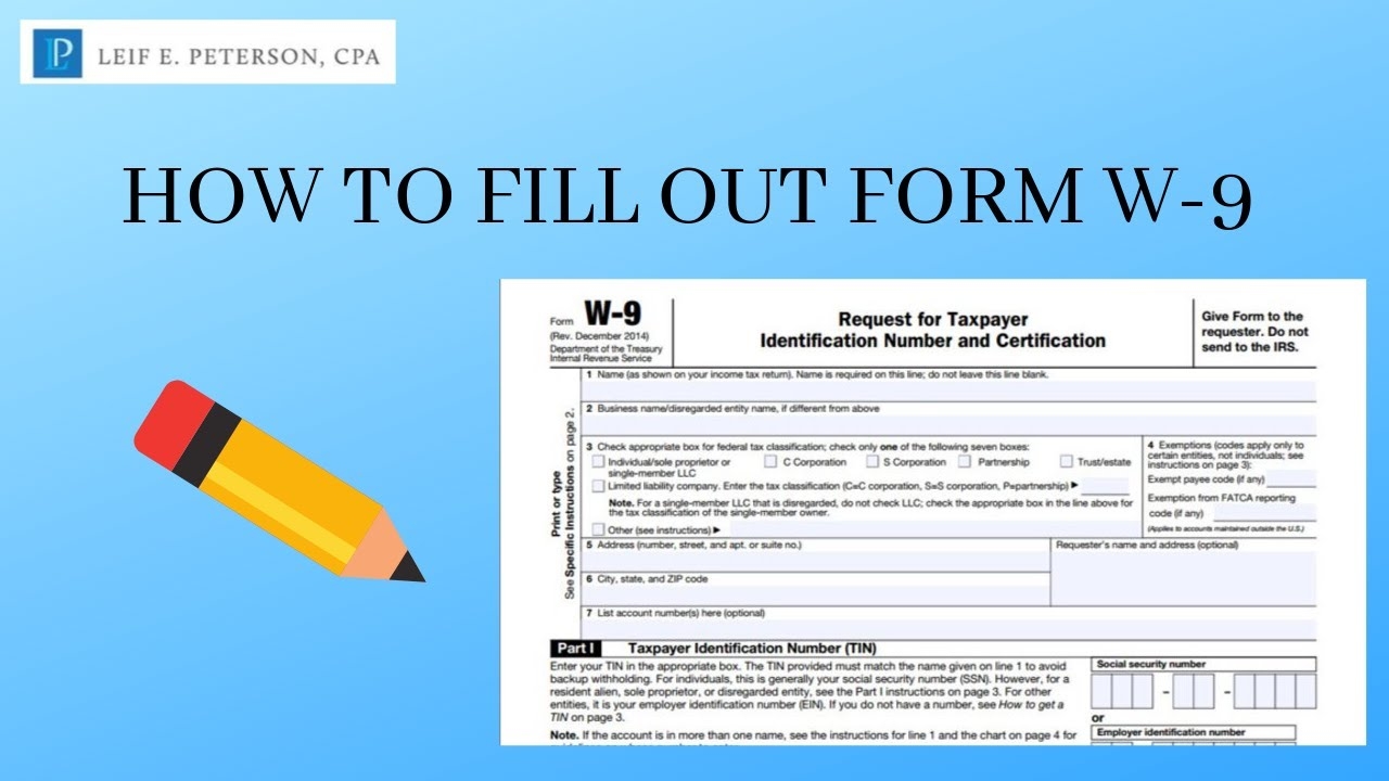 Blank W9 Form 2026