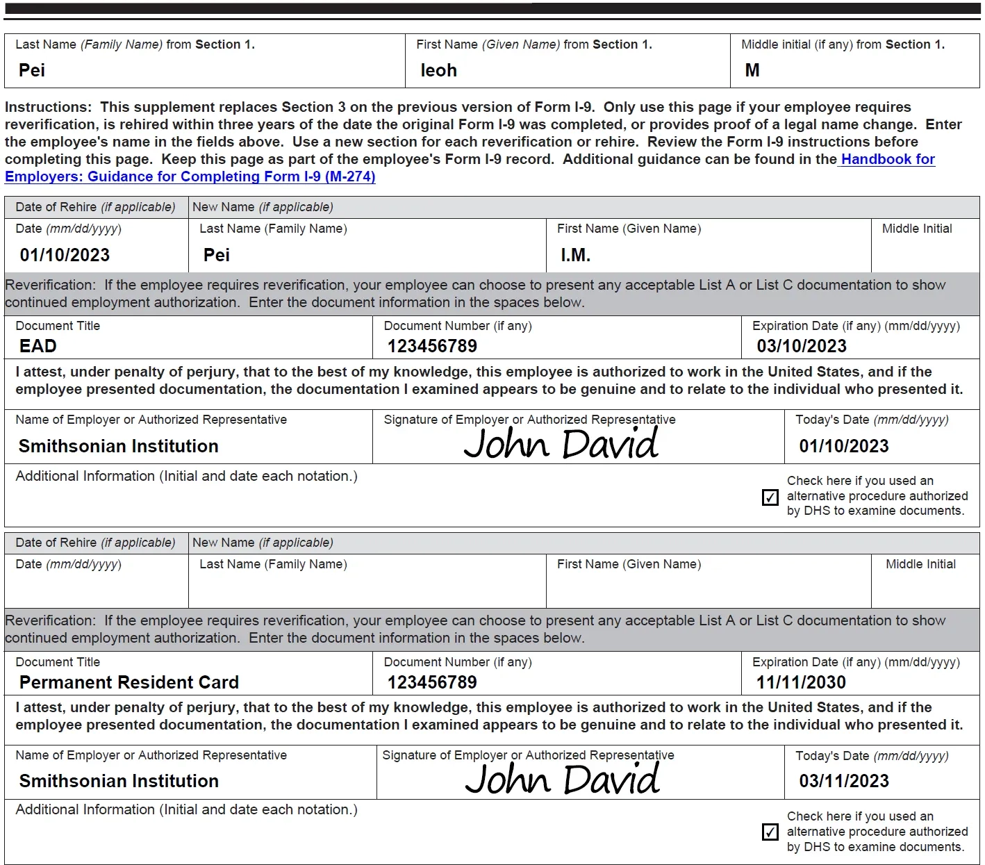 Irs Form I-9 2023
