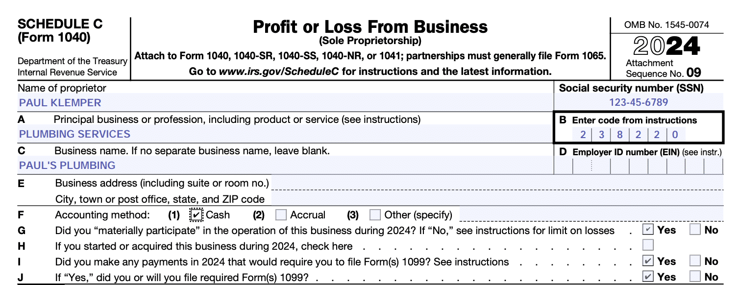 How To Fill Out Schedule C In 2025 With Example 
