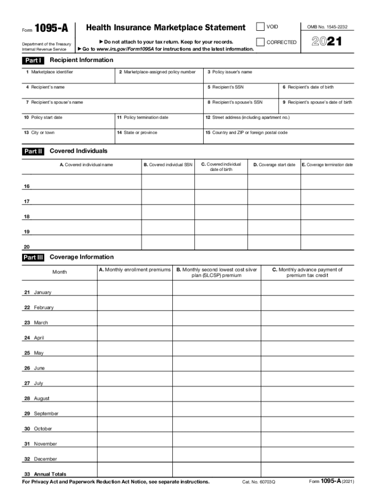 Irs Form 1095a Download