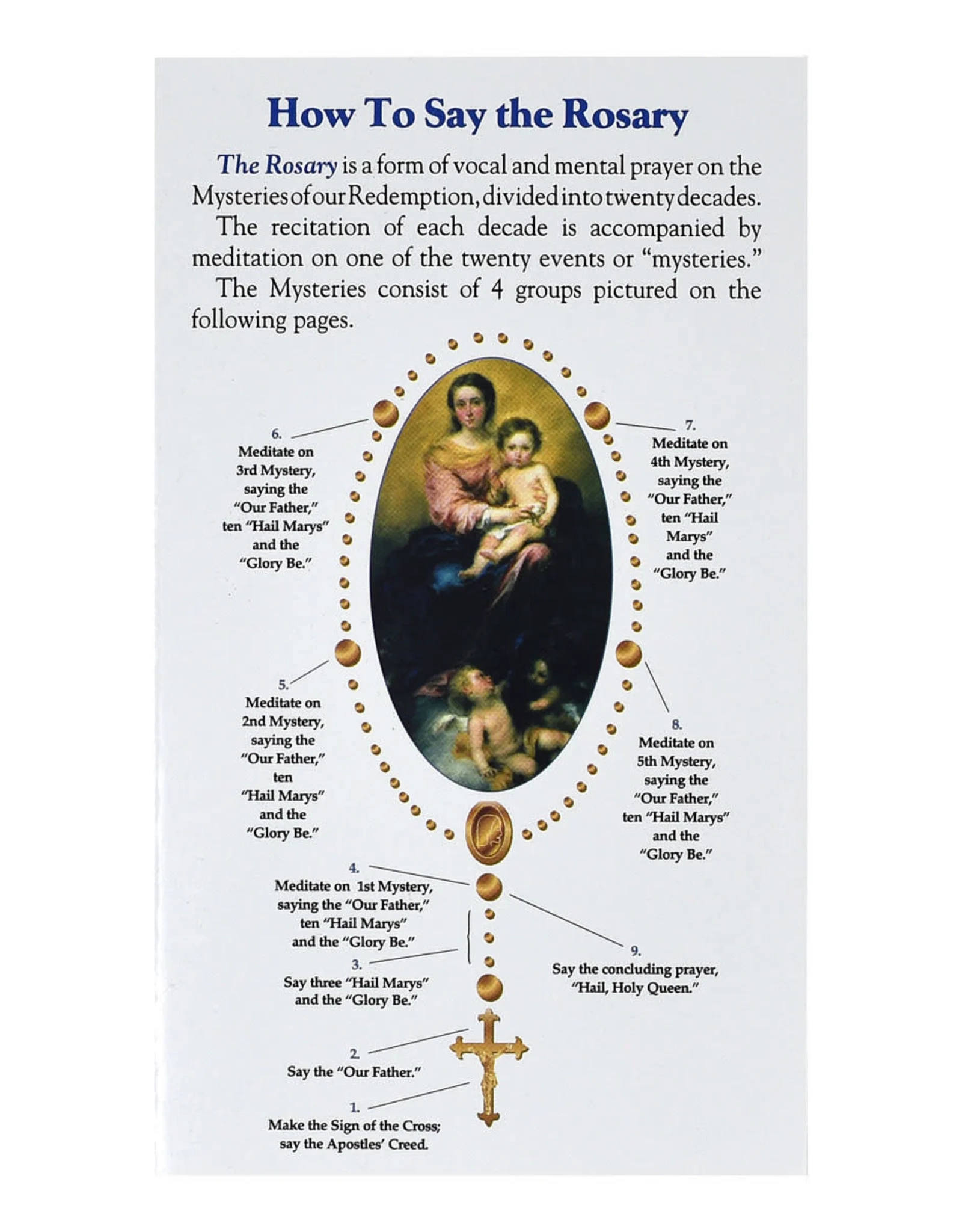 How To Pray The Rosary Pamphlet A Rosary For Priests Packs Of 
