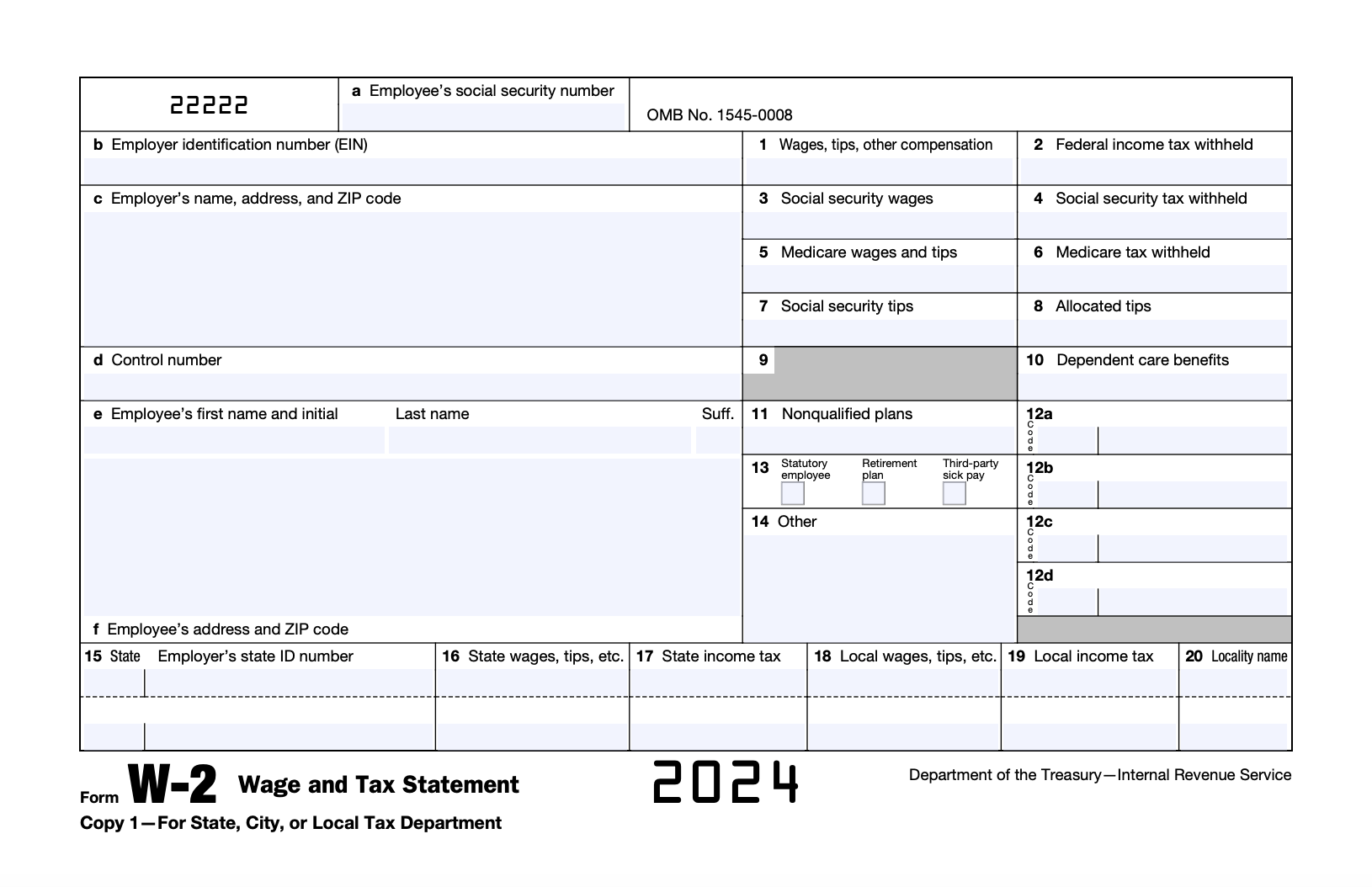 Form 2024 W-2