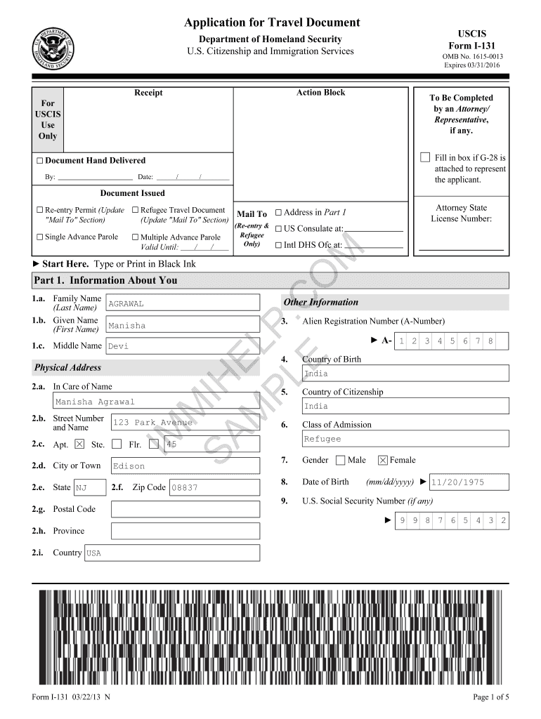 I131 Form Fill Out amp Sign Online DocHub