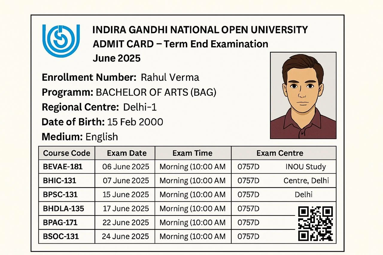 IGNOU Admit Card 2025 Step by Step Guide To Download Hall Ticket