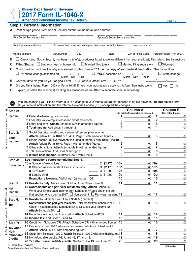 Il 1040 Form Fill Out amp Sign Online DocHub