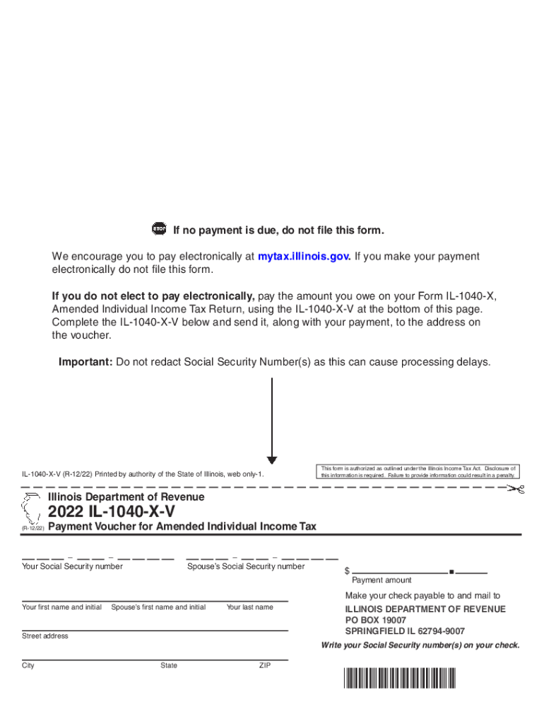 Il 1040 Voucher Fill Out amp Sign Online DocHub