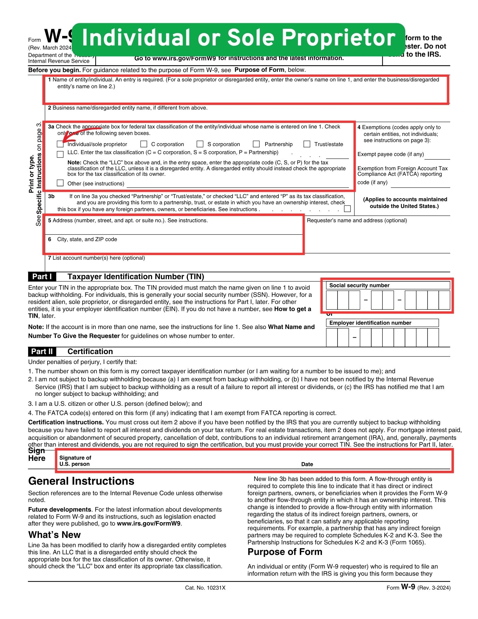 W9 Form Requirements