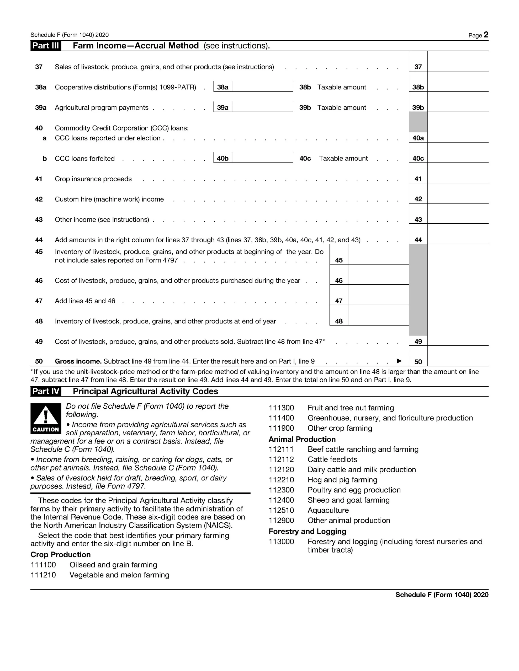 Irs 1040 Schedule F Form 2024