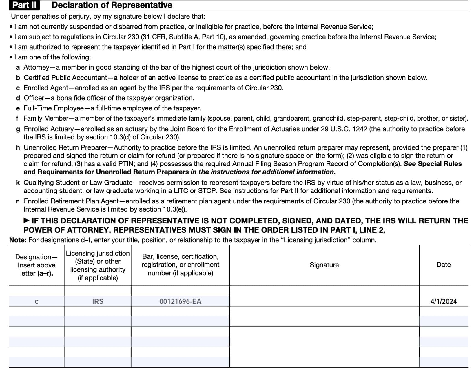 Irs Fillable Form 2848 Power Of Attorney