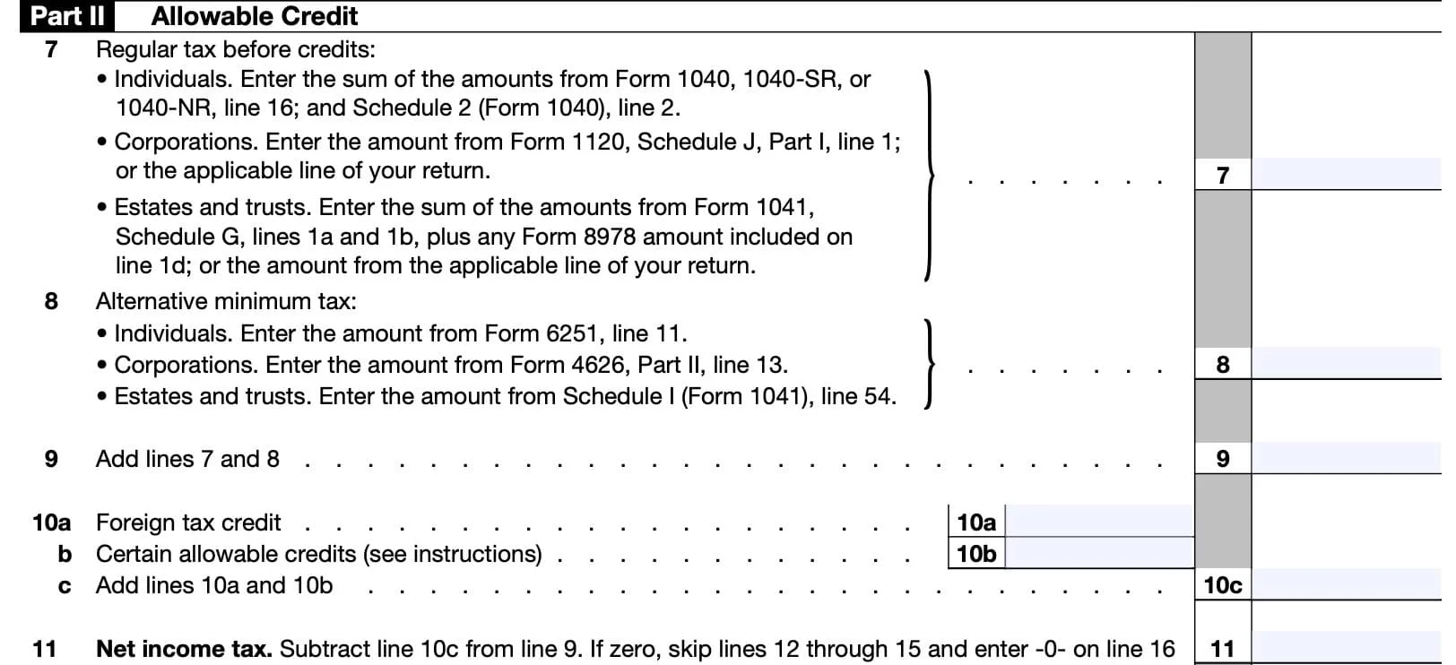 IRS Form 3800 Instructions General Business Credit