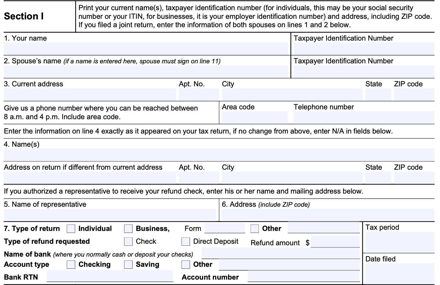 Irs Form 3911 Printable Free