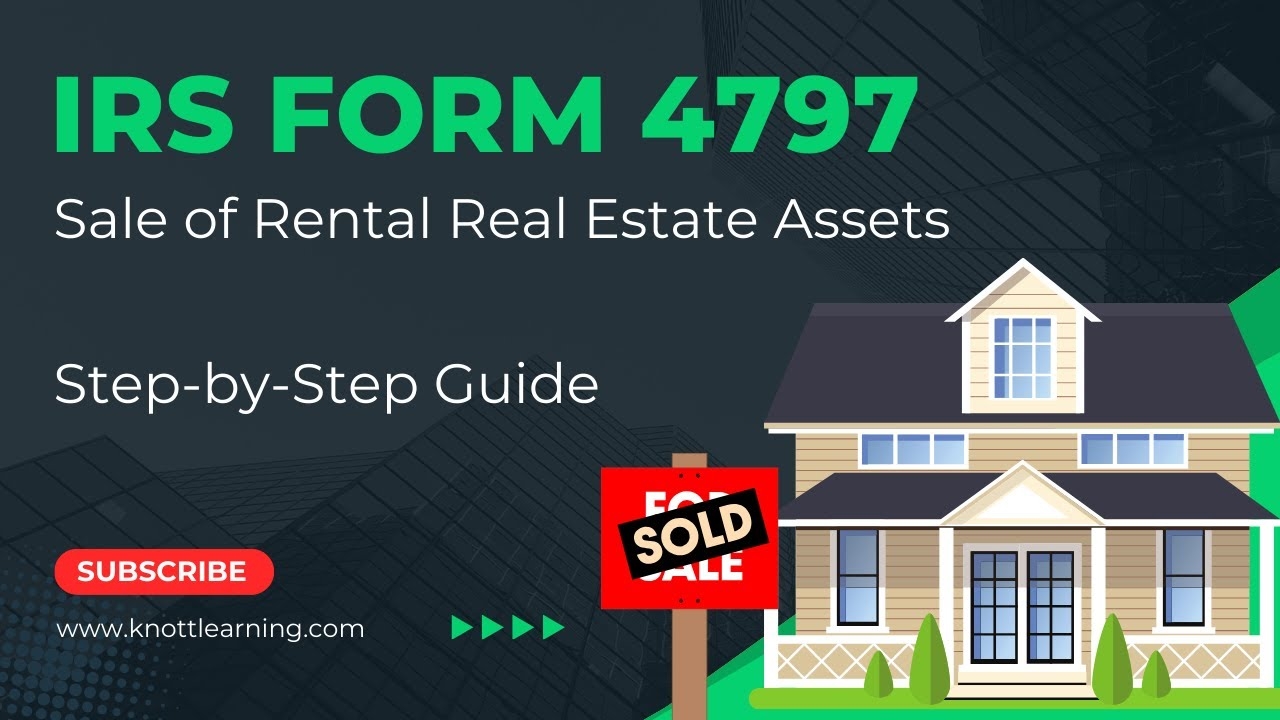 IRS Form 4797 Rental Real Estate Sale Example Step by Step Instruction With Form 1065