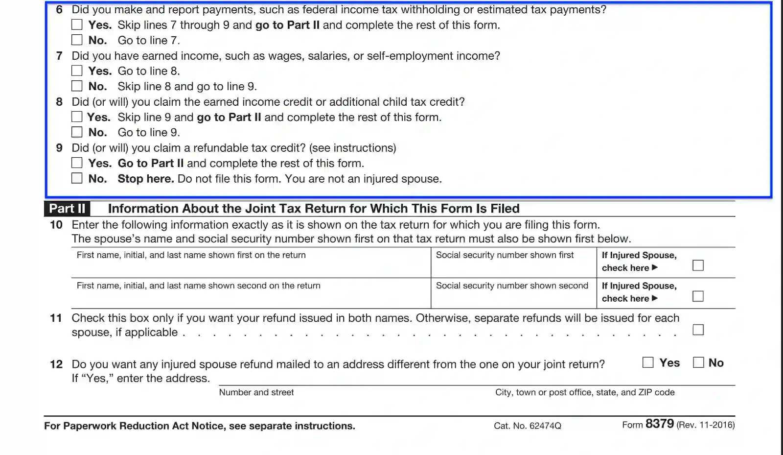 Printable Form 8379