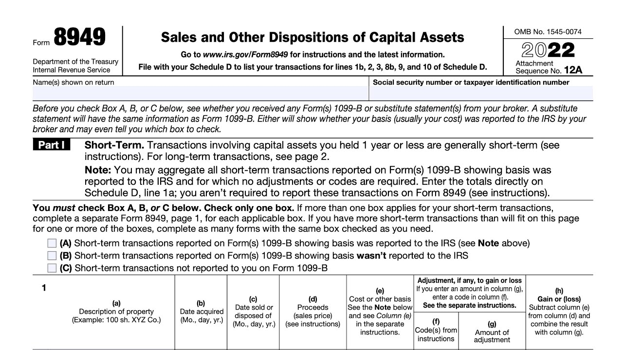 Irs Form House Sale