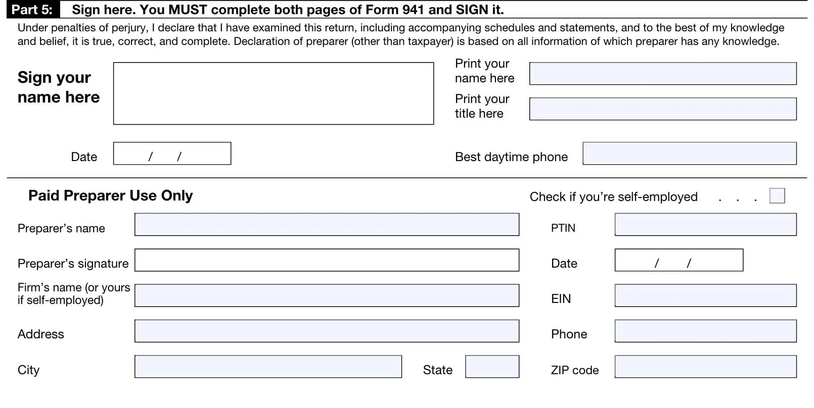 Form 941 Schedule B 2020