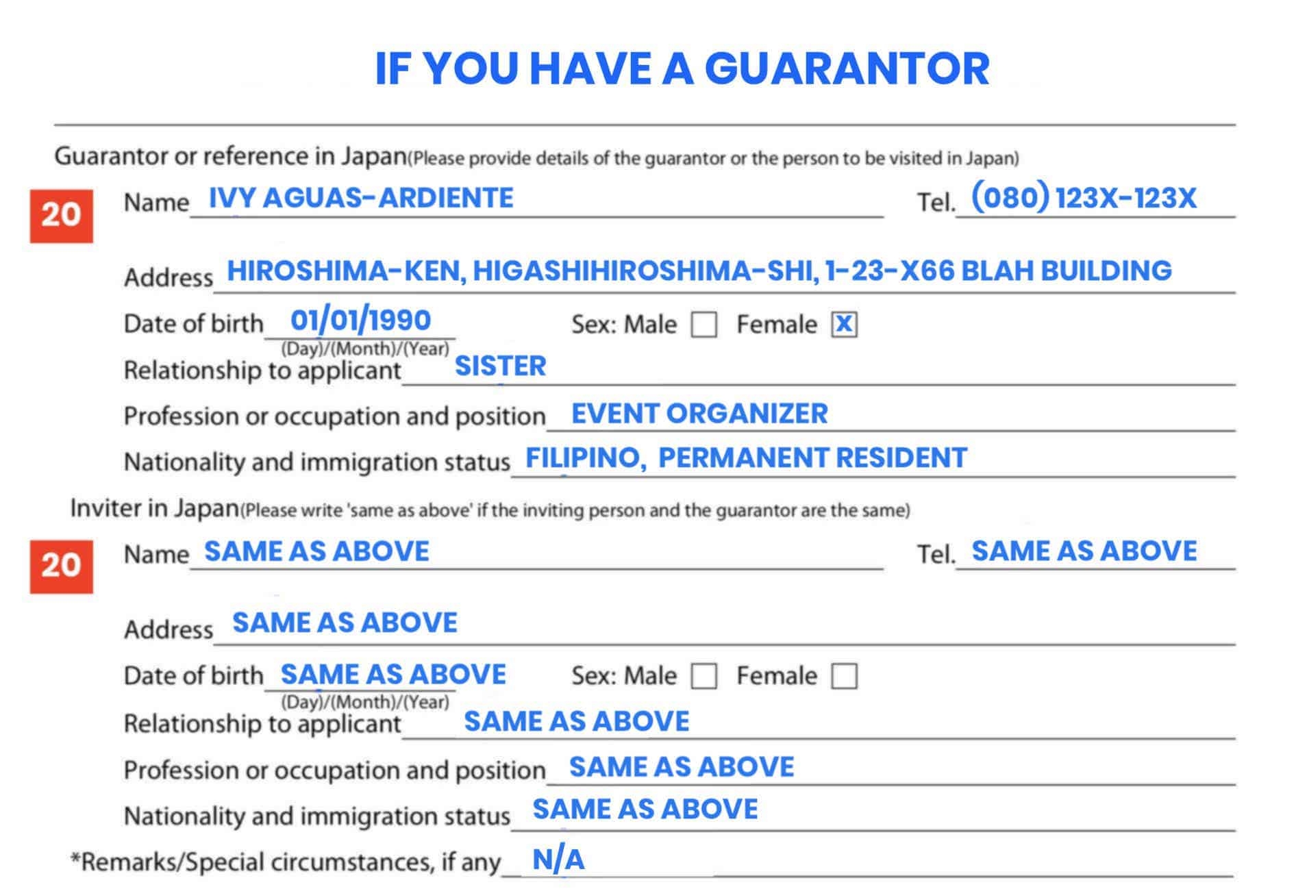 Japan Visa Application Form Download 2023