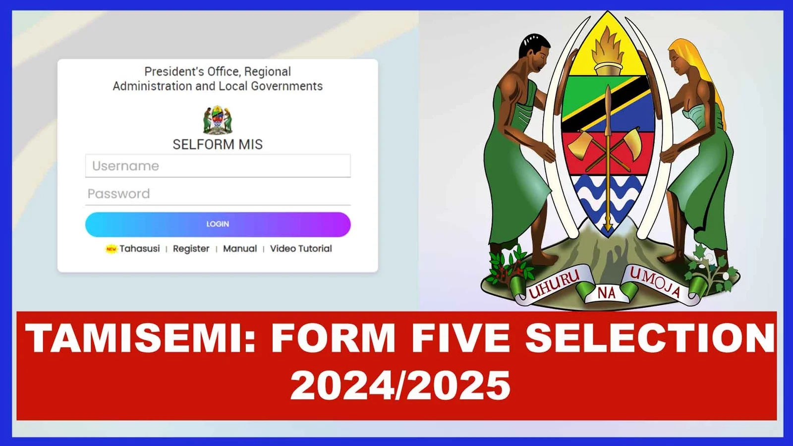 Joining Instruction Form Five 2024 2025 Assengaonline