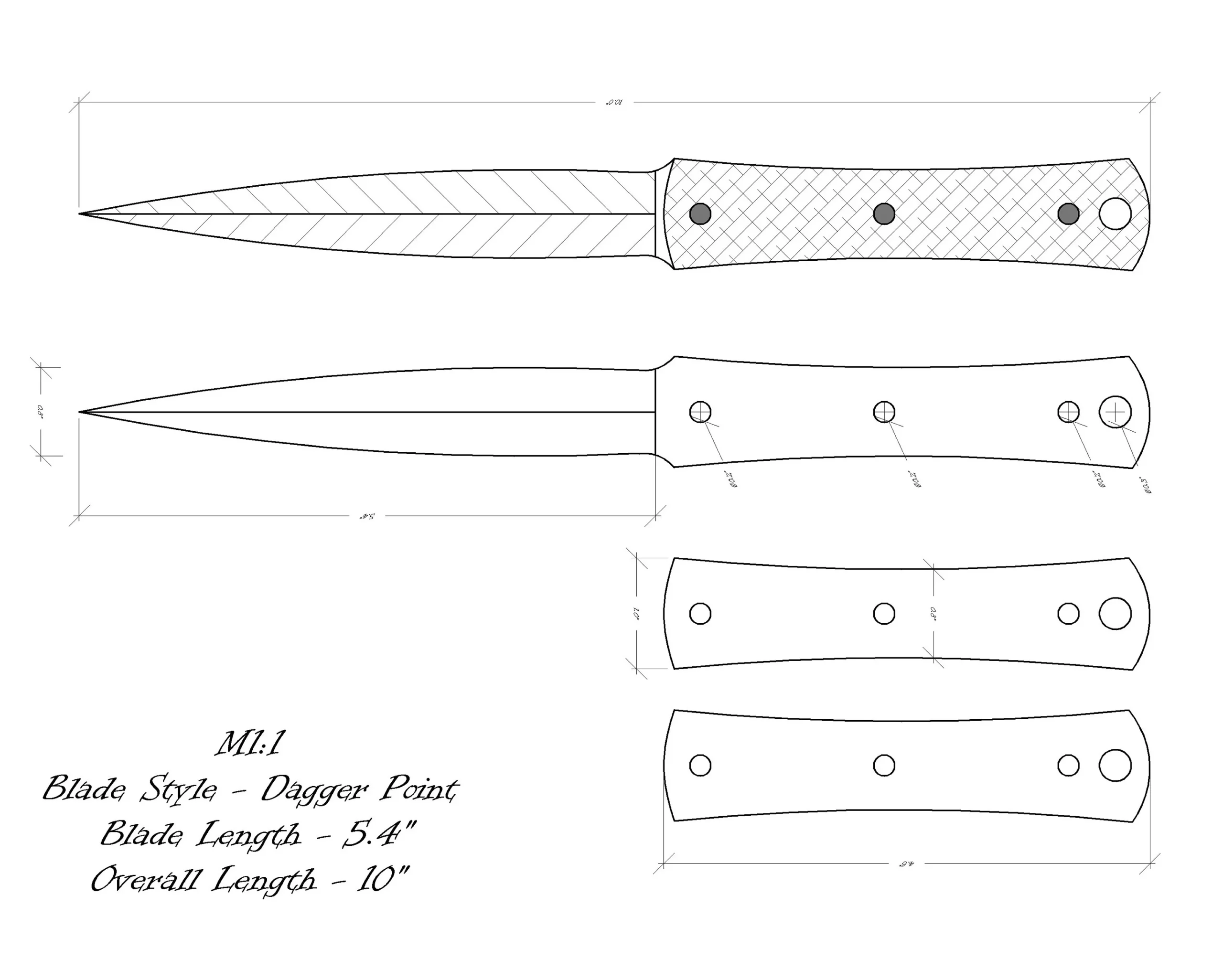 Printable Knife Templates