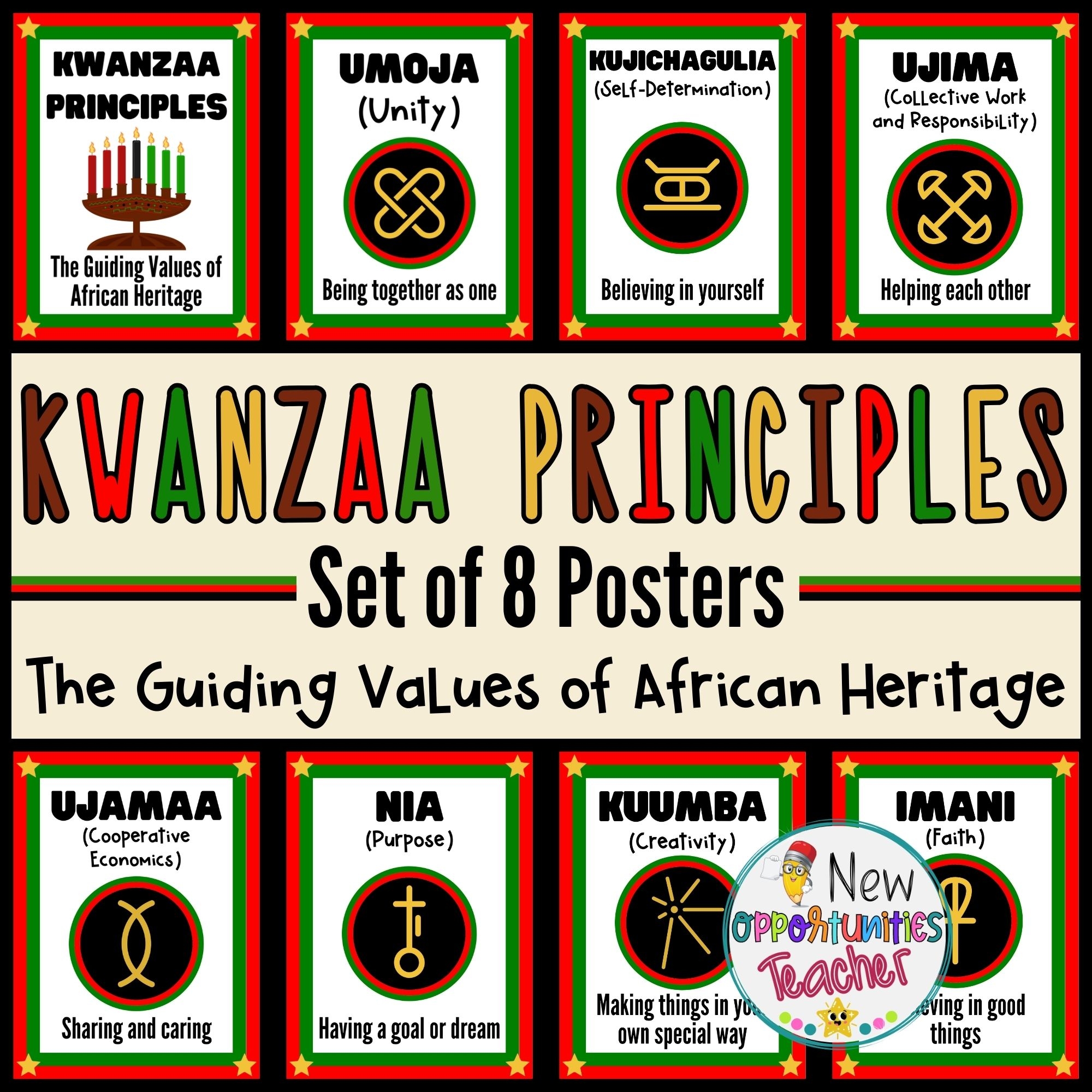 Kwanzaa Principles Printable For Kids