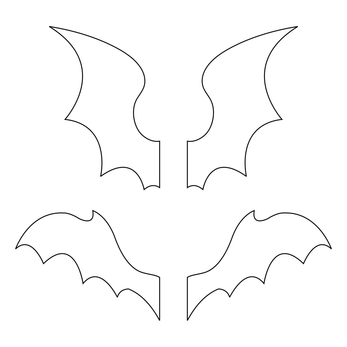 Large Bat Templates 15 Free PDF Printables Printablee