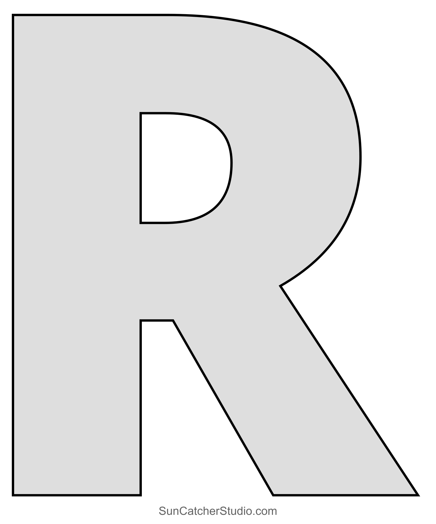 Free Printable 8 Inch Alphabet Letters