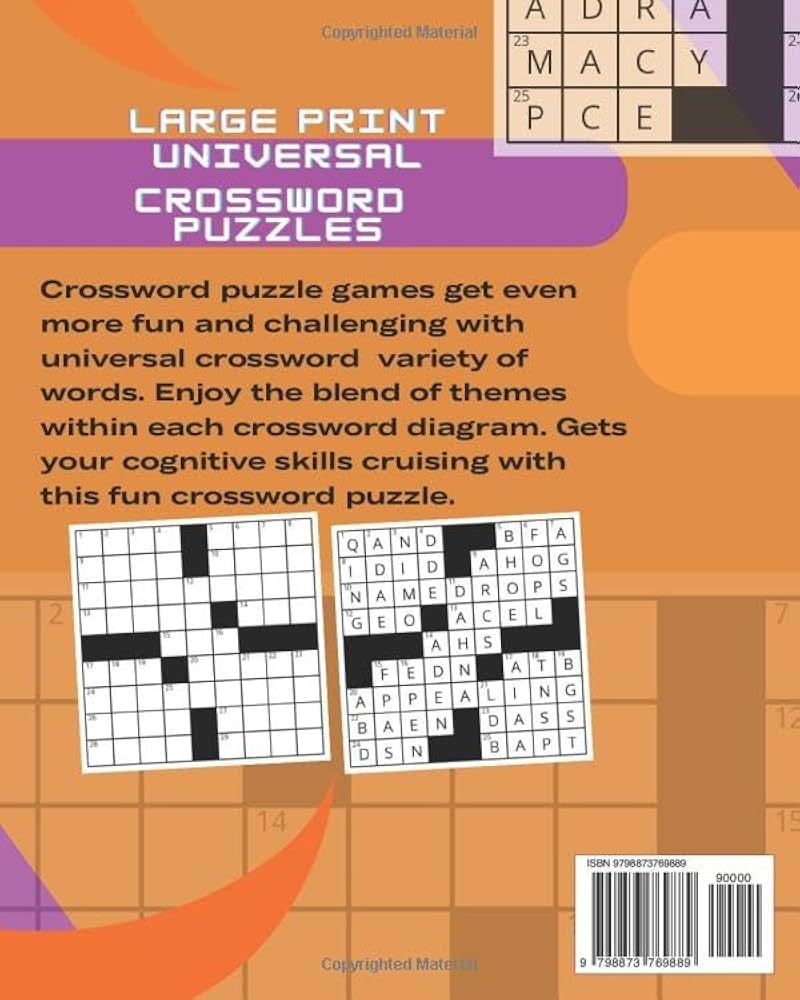 Printable Universal Crossword Puzzles