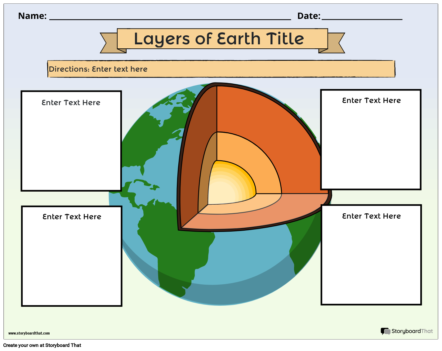 Layers Of The Earth Printable Pdf